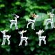 Multicolor Deer Christmas Tree Decoration Ornaments Set of 6 Pcs